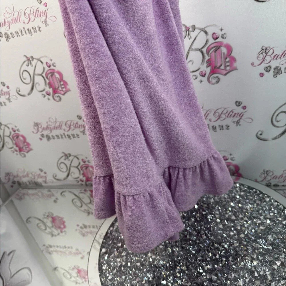 MAJORELLE dress cut out sides Oring detail terry cloth towel Lavender Dress - Picture 7 of 15